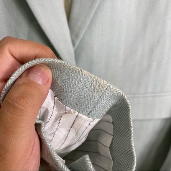 Rag & Bone Minty Blue Blazer Sz 2 - Picture 5 of 7
